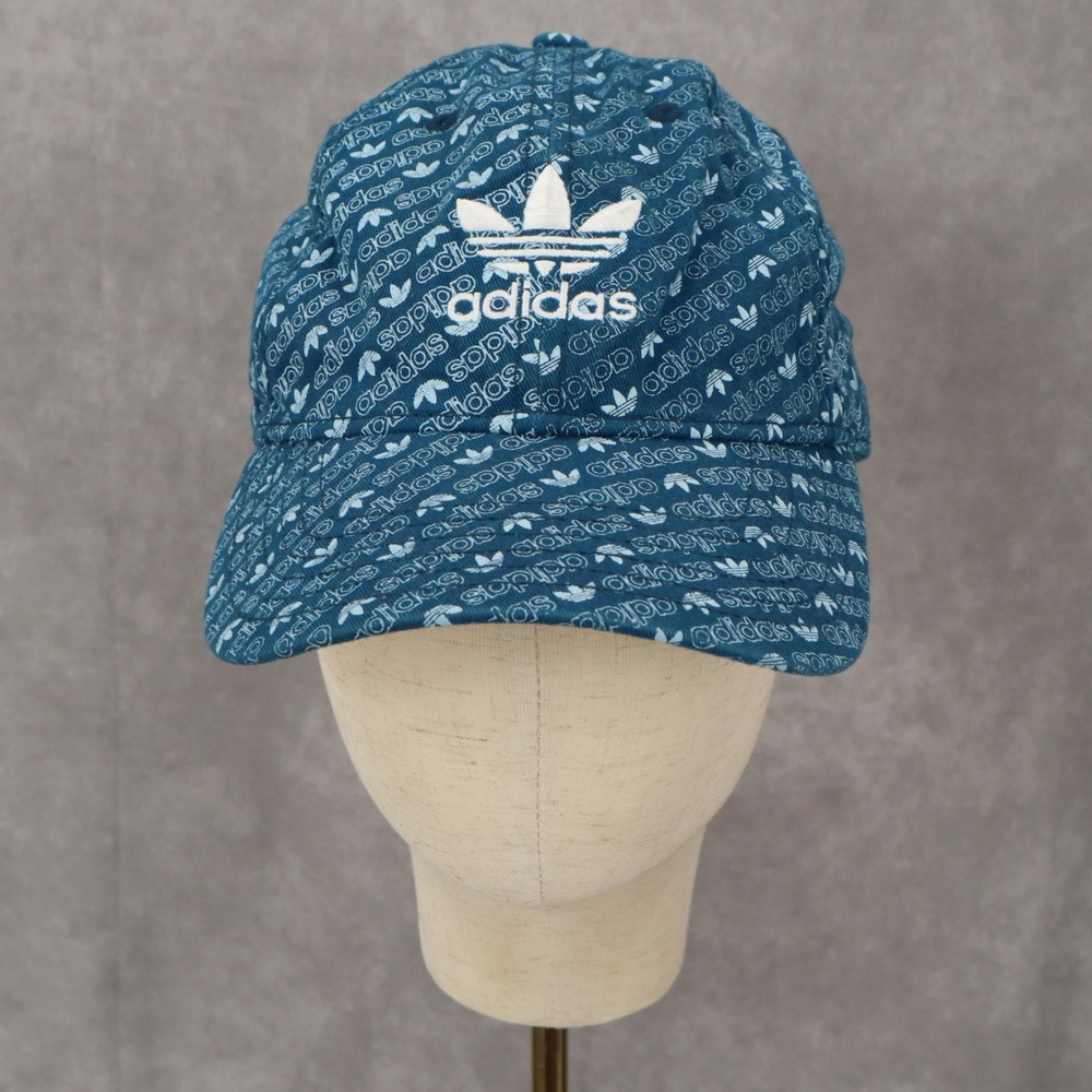 Adidas Blue Logo Golf Cloth Strap‎ Athletic Performance Buckle Baseball Cap Hat